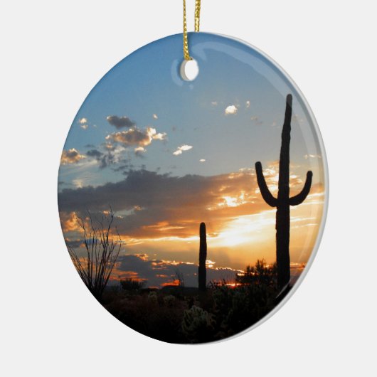 Licht vervaagt in een blade keramisch ornament (Links)