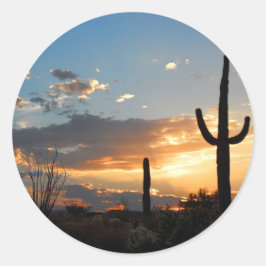 Licht Vervaagt in een Blaze Ronde Sticker