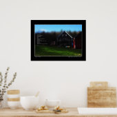 Licht vervaagt op Broadacres Boerderij Afbeelding  Poster (Keuken)
