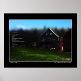 Licht vervaagt op Broadacres Boerderij Afbeelding  Poster