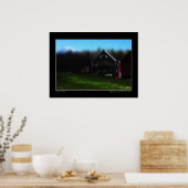 Licht vervaagt op Broadacres Boerderij Afbeelding  Poster (Keuken)