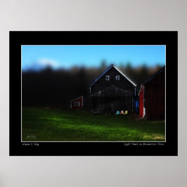 Licht vervaagt op Broadacres Boerderij Afbeelding  Poster