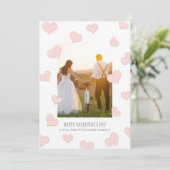 Licht verwarmde Valentijnsdag-fotokaarten Feestdagenkaart (Staand voorkant)