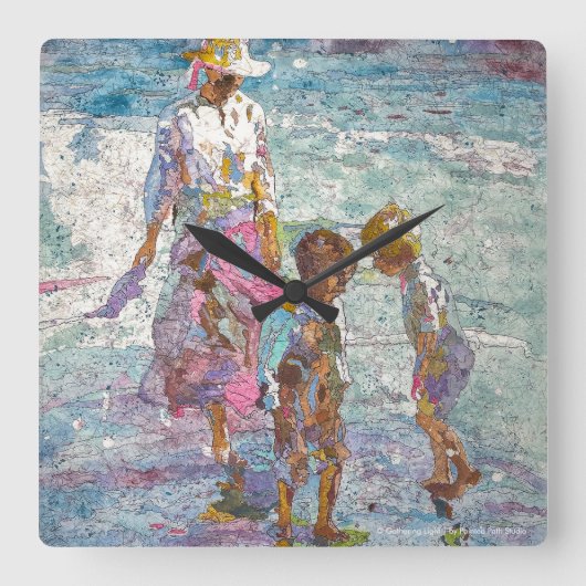 Licht Verzamelen Vierkante Klok (Voorkant)