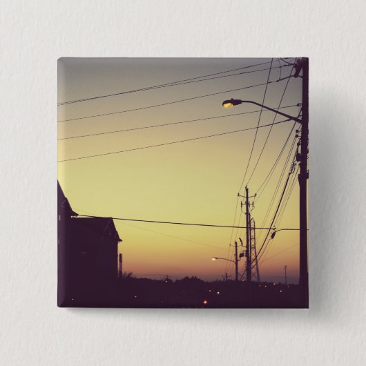 Licht Vierkante Button 5,1 Cm (Voorkant)