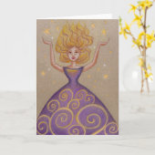 "Licht Vinden" Wenskaart Kaart (Gele Bloem)