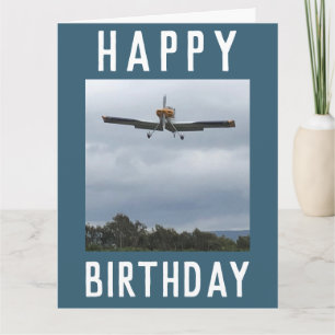 Licht Vliegtuig komt in land Kaart