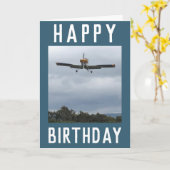 Licht Vliegtuig komt naar Land Kaart (Gele Bloem)