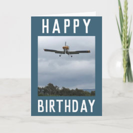 Licht Vliegtuig komt naar Land Kaart