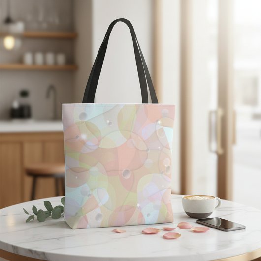 Licht vloeibaar Iridescent Pearlescent Holografisc Tote Bag