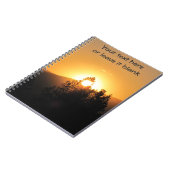 Licht voor inspiratie Heldere zonsondergang door d Notitieboek (Linkerzijde)