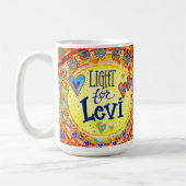 Licht voor Levi! mok "inspiratie" koffie (Links)
