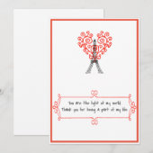 Licht voor mijn levensliefdeskaart feestdagenkaart (Voorkant / Achterkant)