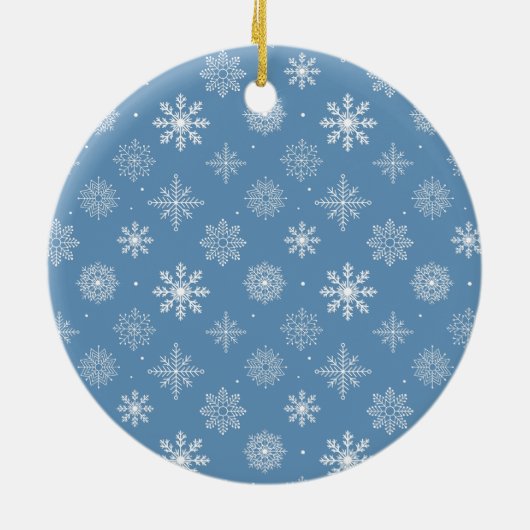 Licht voor weduwschap en huwelijk Blauw Keramisch Ornament (Achterkant)