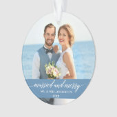 Licht voor weduwschap en huwelijk Blauw Ornament (voorkant)