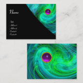 LICHT VORTEX AMETHYST blauw groen zwart Visitekaartje (Voorkant / Achterkant)