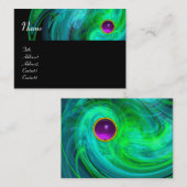 LICHT VORTEX AMETHYST groen geel zwart Visitekaartje (Voorkant / Achterkant)