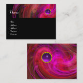LICHT VORTEX AMETHYST roze rood zwart Visitekaartje (Voorkant / Achterkant)