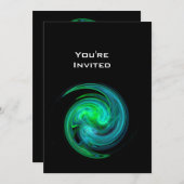 LICHT VORTEX helderblauw zwart Kaart (Voorkant / Achterkant)