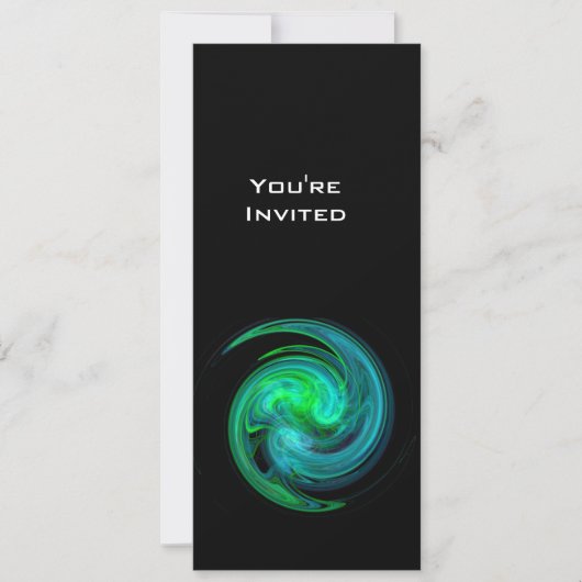 LICHT VORTEX helderblauw zwart Kaart (Voorkant)