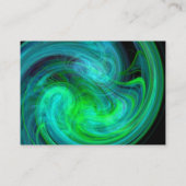 LICHT VORTEX Levendig zwart blauw groen Visitekaartje (Achterkant)