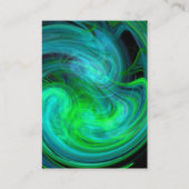 LICHT VORTEX Levendig zwart blauw groen Visitekaartje (Achterkant)
