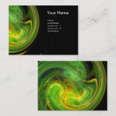 LICHT VORTEX Levendig zwart geel groen sinaasappel Visitekaartje (Voorkant / Achterkant)