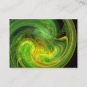 LICHT VORTEX Levendig zwart geel groen sinaasappel Visitekaartje (Achterkant)