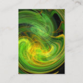 LICHT VORTEX Levendig zwart geel groen sinaasappel Visitekaartje (Achterkant)