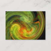 LICHT VORTEX Levendig zwart geel groen sinaasappel Visitekaartje (Achterkant)