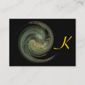 LICHT VORTEX MONOGRAM Levendig grijs geel Visitekaartje (Achterkant)