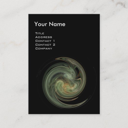 LICHT VORTEX MONOGRAM Levendig grijs geel Visitekaartje (Voorkant)