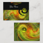 LICHT VORTEX TOPAZ zwart geel oranje groen Visitekaartje (Voorkant / Achterkant)
