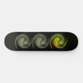 LICHT VORTEX, zwart geel grijs sinaasappel Persoonlijk Skateboard (Horizontaal)
