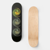 LICHT VORTEX, zwart geel grijs sinaasappel Persoonlijk Skateboard (Voorkant)