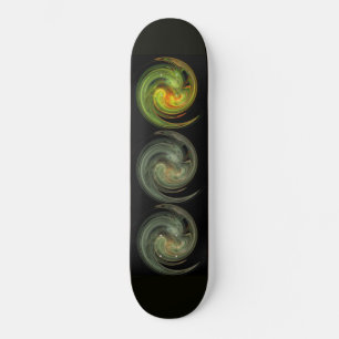 LICHT VORTEX, zwart geel grijs sinaasappel Persoonlijk Skateboard