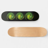 LICHT VORTEX, zwart geel groen Persoonlijk Skateboard (Horizontaal)
