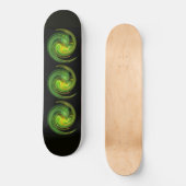 LICHT VORTEX, zwart geel groen Persoonlijk Skateboard (Voorkant)