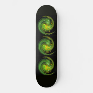 LICHT VORTEX, zwart geel groen Persoonlijk Skateboard