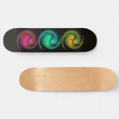 LICHT VORTEX, zwart rood groen geel Skateboard (Horizontaal)