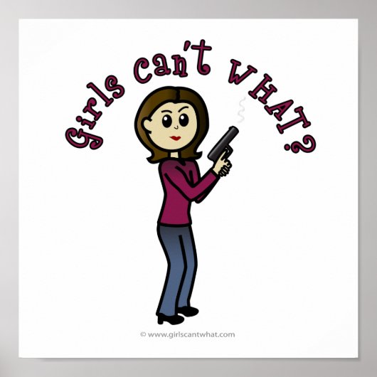 Licht Vrouw Sharpshot Poster (Voorkant)