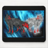 Licht Vs. Donkere Wolf Mousepad Muismat (Voorkant)