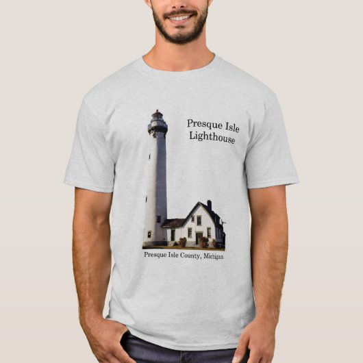 Licht vuurtoren van presque Isle shirt (Voorkant)