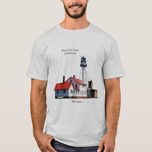 Licht vuurtoren van Whitefish Point shirt (Voorkant)