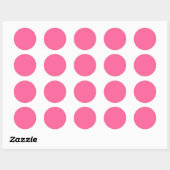 Licht, warm roze kleuren, trendmatige Sjabloon lee Ronde Sticker (Vel)