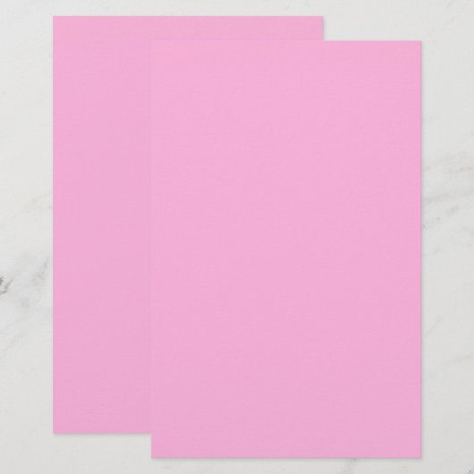 Licht, warm roze, vaste kleur briefpapier (Voorkant / Achterkant)