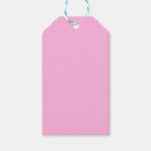 Licht, warm roze, vaste kleur cadeaulabel (Voorkant)