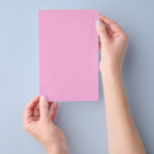 Licht, warm roze, vaste kleur flyer (Hand)