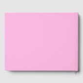 Licht, warm roze, vaste kleur gastenboek (Achterkant)