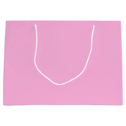 Licht, warm roze, vaste kleur groot cadeauzakje (Voorkant)
